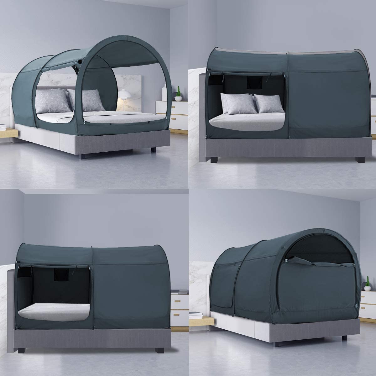 Leedor Bed Tent Twin/Full/Queen Pitchblack