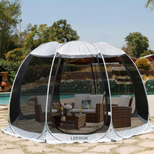 Load image into Gallery viewer, Leedor Screen House Tent Gazeb 8-10 person 12&#39;x 12&#39; Gray
