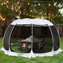 Load image into Gallery viewer, Leedor Screen House Tent Gazeb 12-15 person 15&#39;x 15&#39; Gray
