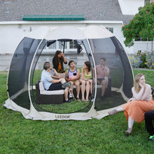 Load image into Gallery viewer, Leedor Screen House Tent Gazeb 8-10 person 12&#39;x 12&#39; Gray
