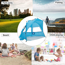 Load image into Gallery viewer, Leedor Beach Tent Sun Shelter Pop Up Shade for 3 to 4 Person
